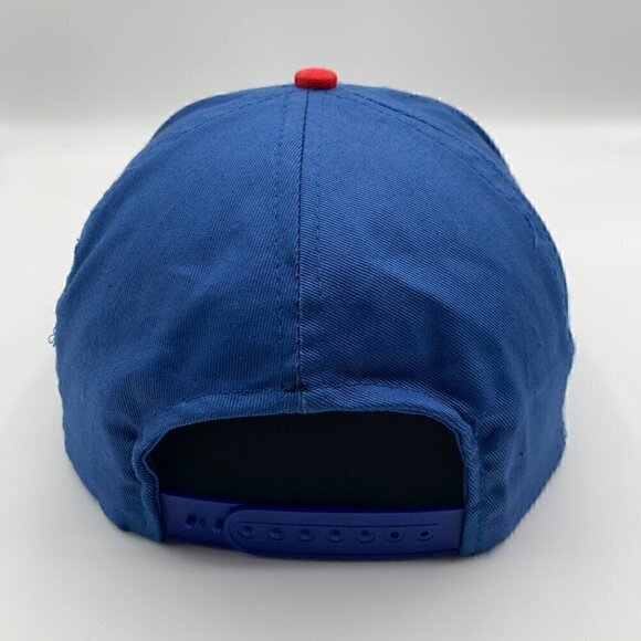Chicago Cubs MLB Vintage Retro Blue Snapback Hat SGA - Picture 3 of 5